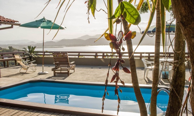 Garopaba Maison | Maison dans une communauté fermée avec piscine et vue imprenable sur la lagune de Garopaba