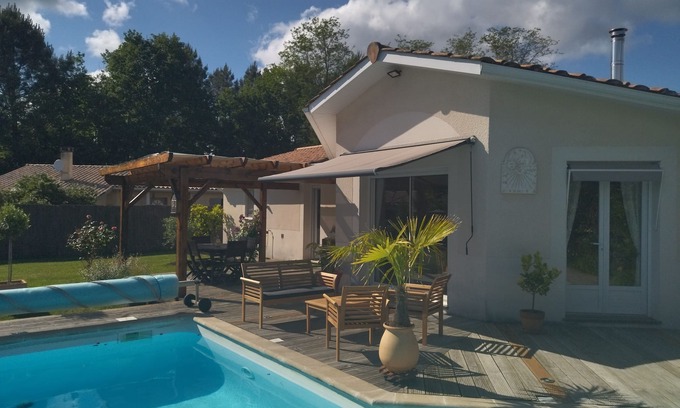 Mios Maison | House with swimming pool, sleeps 6, 3 bedrooms between Bordeaux and Arcachon