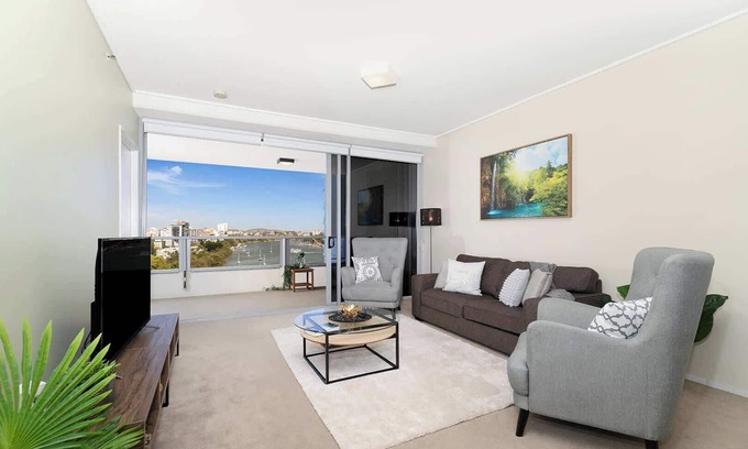 Brisbane Central Business District Appartement | Executive Lux 3 Bedroom CBD * Vues * Rivière * WiFi * Piscine * Spa * Parking