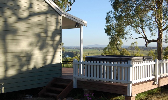Rosebrook Cottage | Hunter Valley - Chalet spa de luxe romantique - Vues impressionnantes