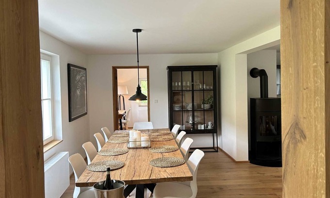 Referinghausen Maison | HÜTTENTRAUM of the TOP CLASS - sauna | wood-burning stove | forest-meadow-stream