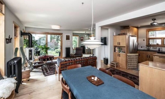 Holland Maison | Hygge Hideaway with gas fireplace, fenced yard, and eco friendly products