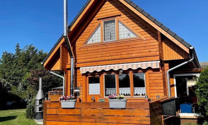 Born auf dem Darss Maison | Ideal für die Kleine Familie mit Zwei Kindern "blockhaus - de lüt Holt Hus"
