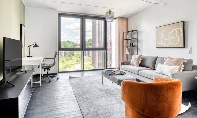 Lyngby-Taarbæk Kommune Appartement | Ideal Lyngby 1BR w/ Roof, Courtyard & W/D, nr Skovbrynet, by Blueground