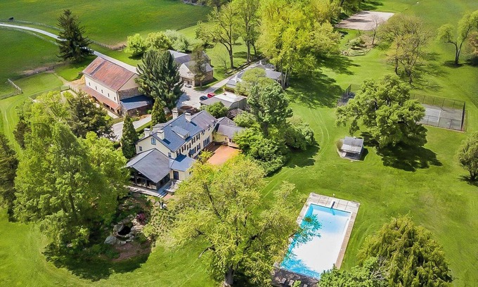 Valley Forge Autre | Idyllic 50 Acre Retreat w/ Pool, Tennis, Fishing; Built for XL Groups to Escape!