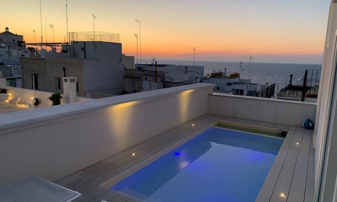 Polignano a Mare Appartement | Il Gelso Bianco, luxury apartment, with sea view terrace and private pool