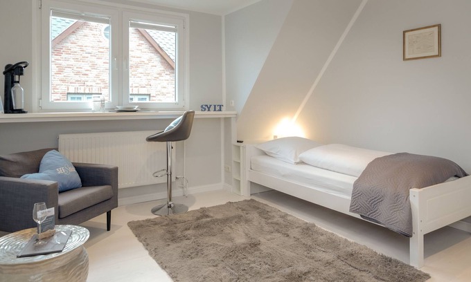 Tinnum Appartement | L'appartement 1 pièce Tom a une superficie confortable de 25 m² et offre toujours une atmosphère détendue