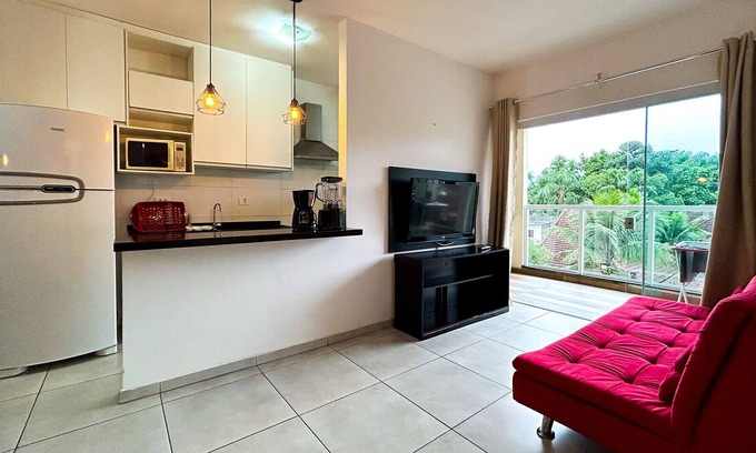 Umuarama Appartement | Incrível apto c churrasqueira e piscina - Ubatuba