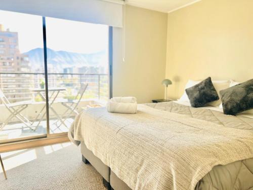 El Golf Appartement | Increibles vistas cercano a Parque Arauco y Costanera Center
