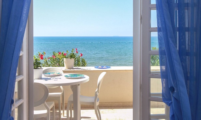 Donnalucata Appartement | Appartement à la mer, terrasse, jardin, vue sur la mer, connexion Wi-Fi, l'air, max. 5 personnes