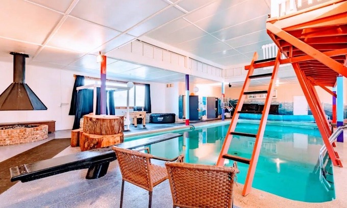 Junction City Maison | Indulge in the ultimate relaxation at our year-round private pool house.