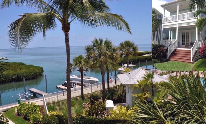 Islamorada Maison | Islamorada Oceanfront Home In Anglers Reef Ocean Views, Dock, Comm Pool & Beach
