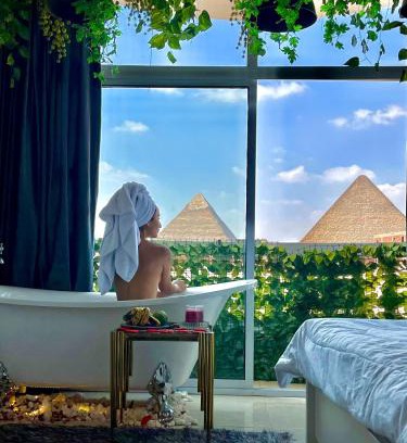 Al Haram Appartement | Jacuzzi pyramids view