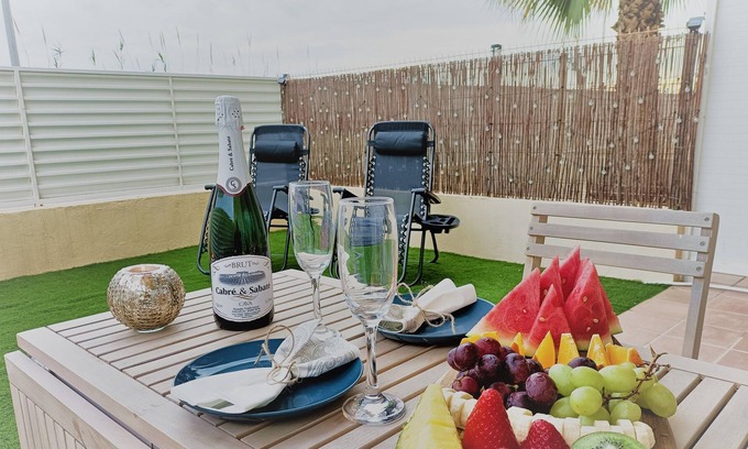 L'Eucaliptus Appartement | Jewel of the Delta with direct beach access-1st line Sea A/C, wifi, terrace