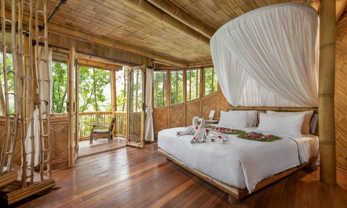 East Selemadeg Villa | Retraite en pleine nature ! Belle villa en bambou avec 1 chambre à Tabanan