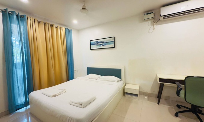 Vagator Appartement | K-homes,Charming 1-bedroom apartment in wonderful Goa ,vagator with WiFi, AC