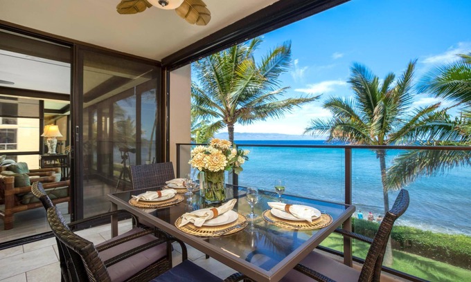 Honokowai Copropriété | KBM Resorts | Spacious 6-Bedroom Mahana Collection | Multi Unit Listing | Same Building | Ocean Front | 3 Free Rental Cars! MAH-301/419/611