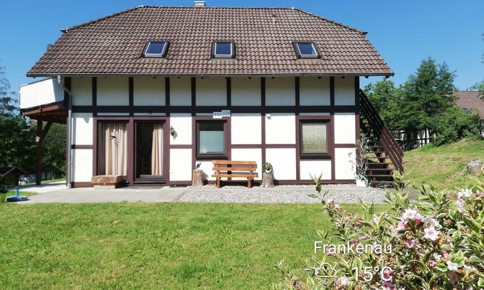 Feriendorf Frankenau Maison | Kellerwald Edersee Sauerland 6 à 8 P. Luxe maison de vacances pour deux familles