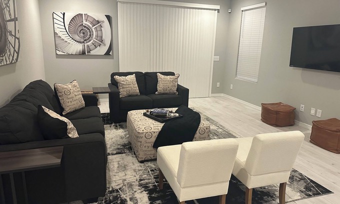 Glendale Maison | Kick back and relax in this calm, stylish space we called The Lion’s Zen!
