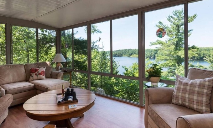 Tay Valley Cottage | Kid-friendly lakefront family cottage (4br, 3ba) on 11 acres with swim-off dock