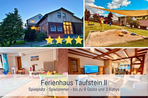 Rixfeld Maison | Kindertraum - Spielplatz - Spielzimmer - Terrasse mit Grill - Garten - wandern - 3 Schlafzimmer bis 9 Personen - Ferienhaus Taufstein 2