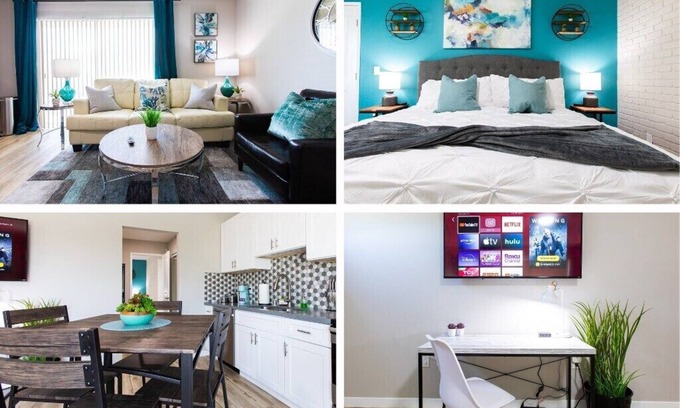 San Carlos Maison | King Bed| Full Kitchen |55"TVs|Fast Wi-Fi | |W/D