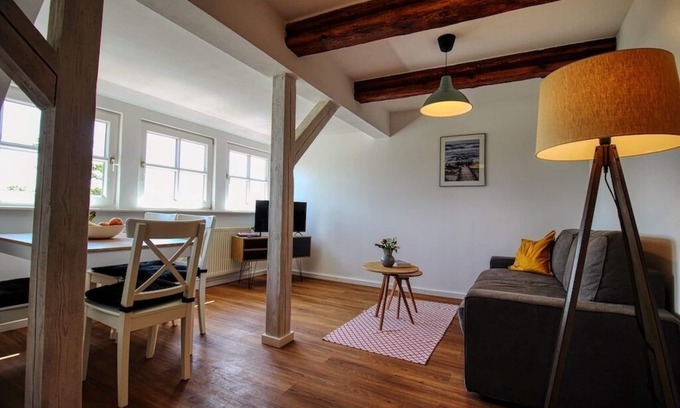 Stahlbrode Appartement | Kleine Giebelwohnung im Ferienhaus Makrele von 1877
