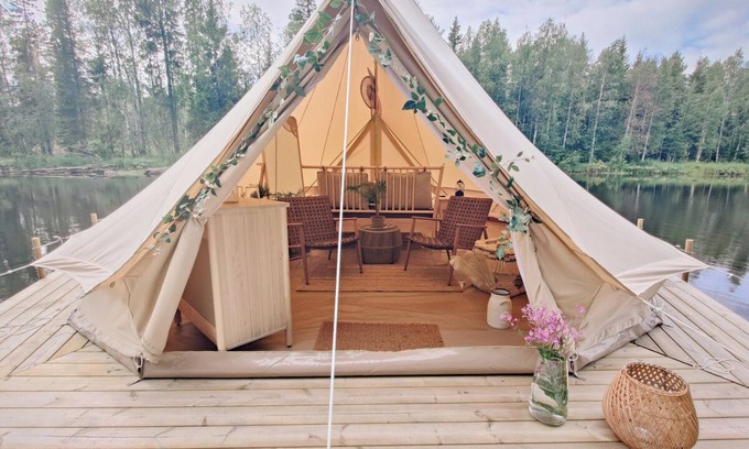Lapptrask Station Balnéaire | Långforsen Restaurang & Glamping