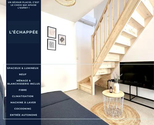 Mont-de-Marsan Appartement | L'Échappée - Clim - Fibre - Parking - Neuf