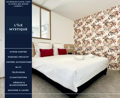 Mont-de-Marsan Appartement | L'Île Mystique - Central - Parking Privé - Neuf - Clim