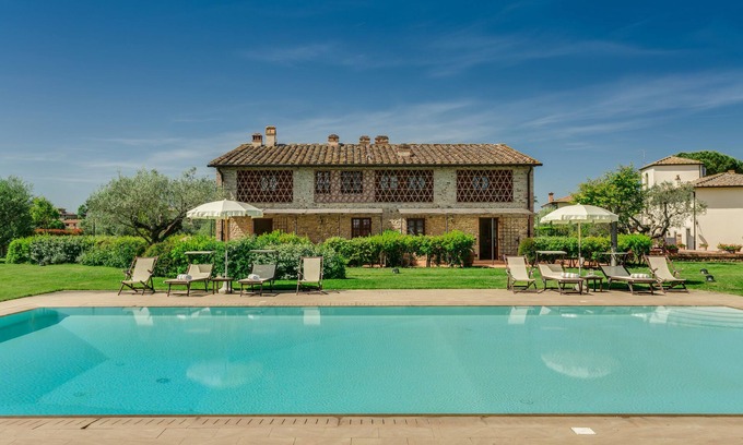 San Pietro in Bossolo Appartement | La Haye, appartement de deux chambres dans le Chianti avec climatisation et piscine