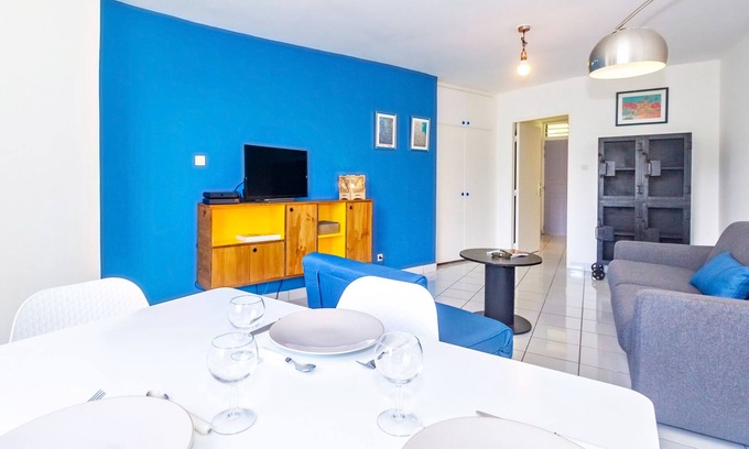 Boucan Canot Appartement | L'Art&Union - joli T1 à 5min à pied de la plage de Boucan Canot