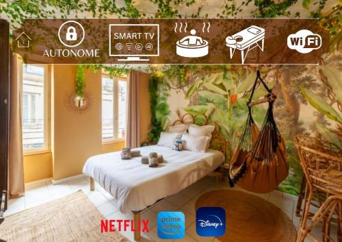 Vierzon Appartement | L'aventurier - Jacuzzi Lounge & Massage