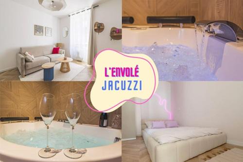Chalons-en-Champagne Appartement | L Envolé - Jacuzzi - Proche Gare et Centre ville