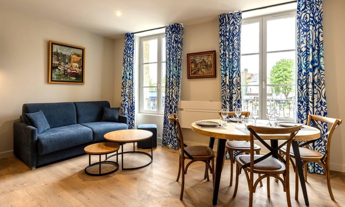 Honfleur Appartement | L'Escale du Vieux Port 4P - Garage fermé - Sauna - Climatisation