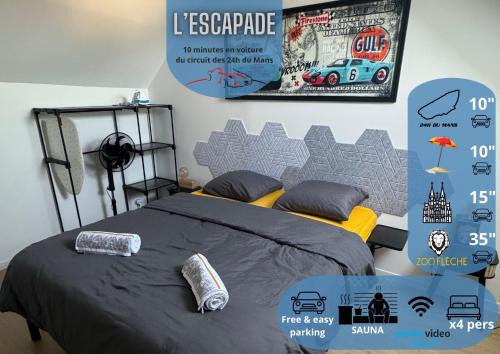 Monce-en-Belin Appartement | L'escapade 24h du Mans 4 pers Sauna