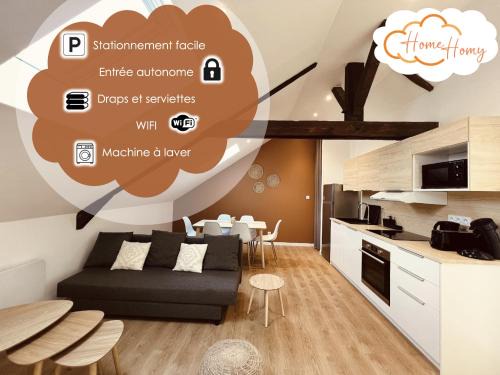 Montlucon Appartement | L'Ibiza - Home Homy