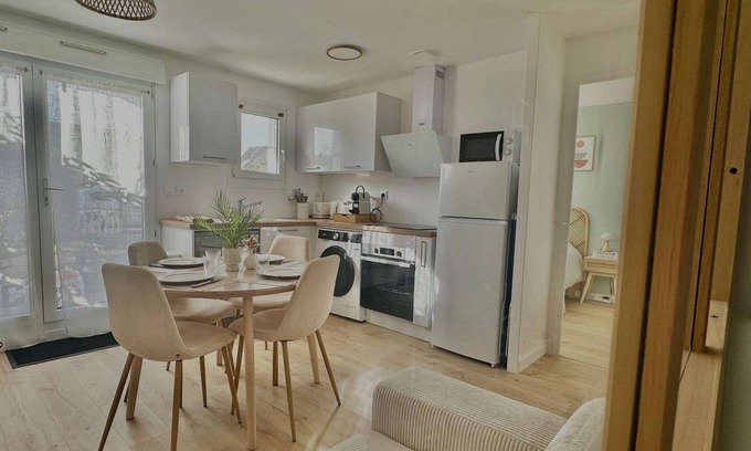 Bernieres-sur-Mer Appartement | L'îleau, accès direct à la plage