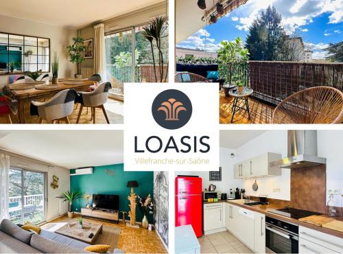 Villefranche-sur-Saone Appartement | L'Oasis -T4 Garage Clim Terrasse WIFI Centre-Ville