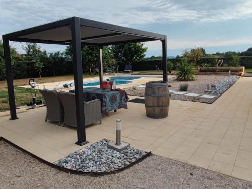 Cours-de-Pile Maison | La Bastide avec piscine privée, pétanque et climatisation