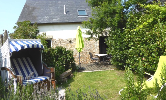 Pirou Cottage | La Charronnerie-Pirou-2km mer-Gîte 3*** pour 2 pers. Non-fumeur- WIFI- Lit à eau