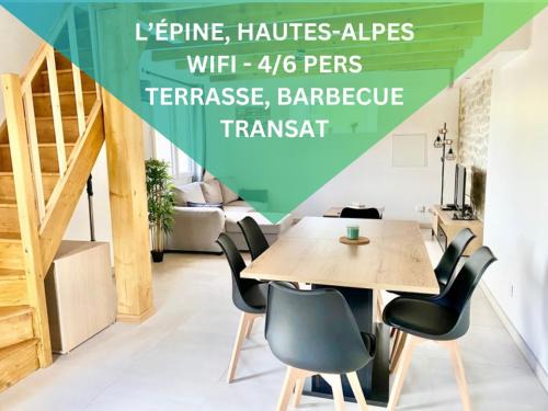 L'Epine Maison | LA Conciergerie 05 - Gîte de la coopérative - Superbe Maison à L Epine - Wifi - 4 à 6 personne