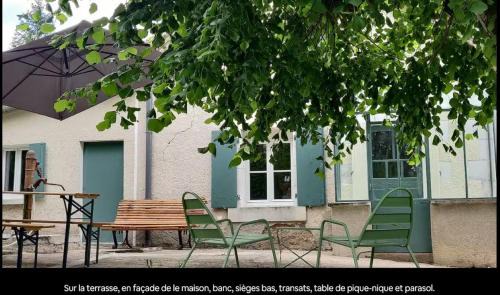 Saint-Martin-de-Lamps Maison | La Datcha d Elvira - Maison de campagne au vert