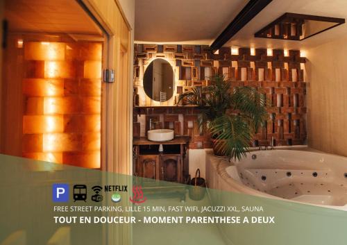 Croix Appartement | La Douce Lille Croix Spa Privatif by Moment Parenthèse