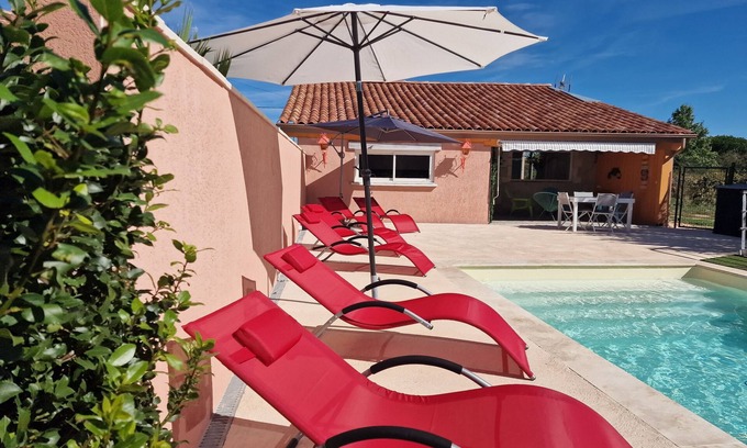 Pomport Maison | La Grange des Vignes Maison vue sur la Vallée aux Milieux des Domaines de vin