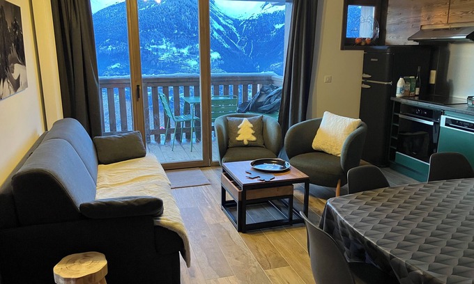 Montalbert Appartement | 🎄New! Appt 2 chambres de 51m² dans chalet pour 6 pers à La Plagne Montalbert🎄