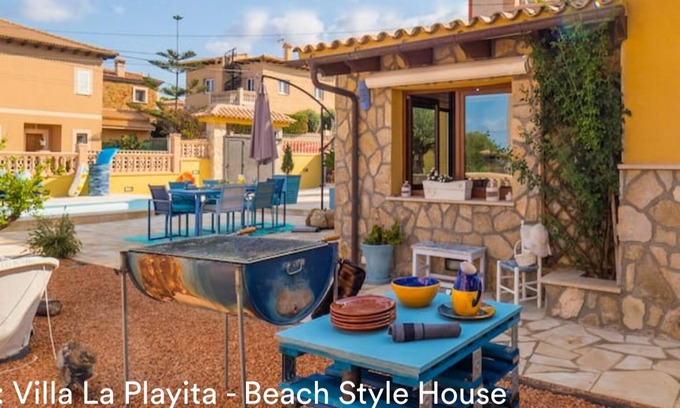Badia Blava Chalet De Ski | La Playita, maison méditerranéenne avec tout le caractère de vivre près de la mer