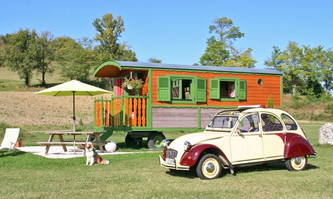 Roquecor Cottage | LA ROULOTTE DE ROQUECOR - GITES GRAND PRE ! - AVEC PISCINE - QUERCY SUD OUEST