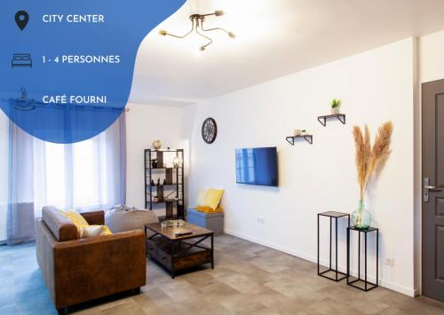 Vitry-le-Francois Appartement | La Sweet House Dorée Centre Ville Wifi Tout confort