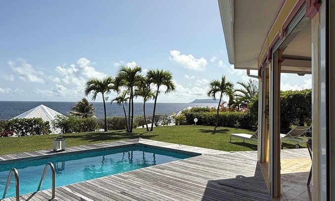 Saint-Francois Villa | Villa 14 Iguana Bay, piscine privée vue mer 180 degrés 3 chambres Saint François
